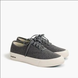 J Crew SeaVees grey wool sneakers ...